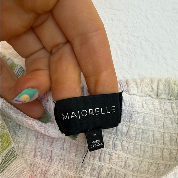 MAJORELLE Pastel Striped Crop Top - Picture 2 of 5